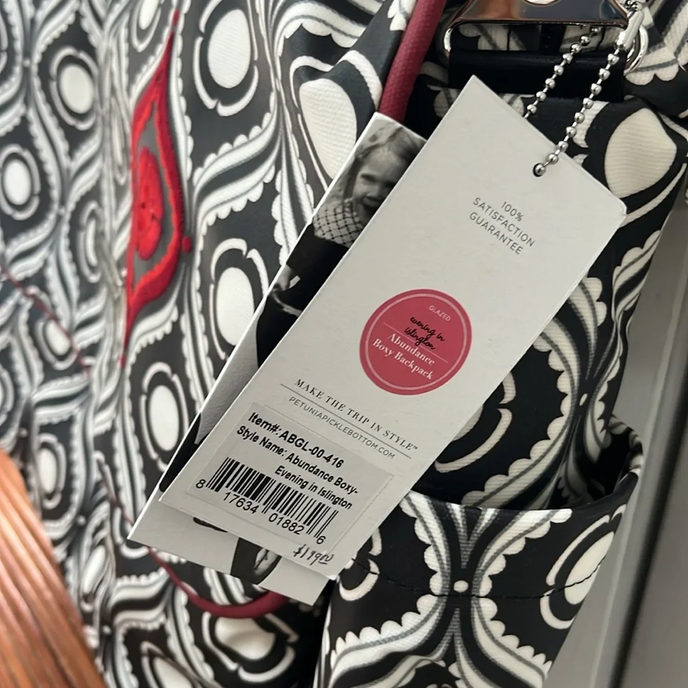Petunia Pickle Botton Evening in Islington Abundance Boxy Backpack,NWT